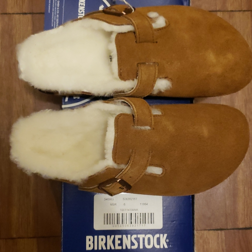 Birkenstock Boston Fur Mink
